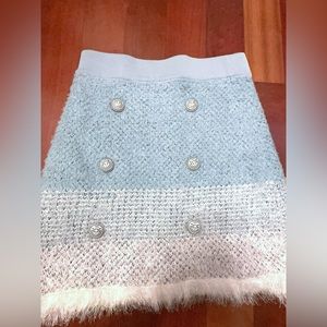 NWT Pinko sweater skirt blue